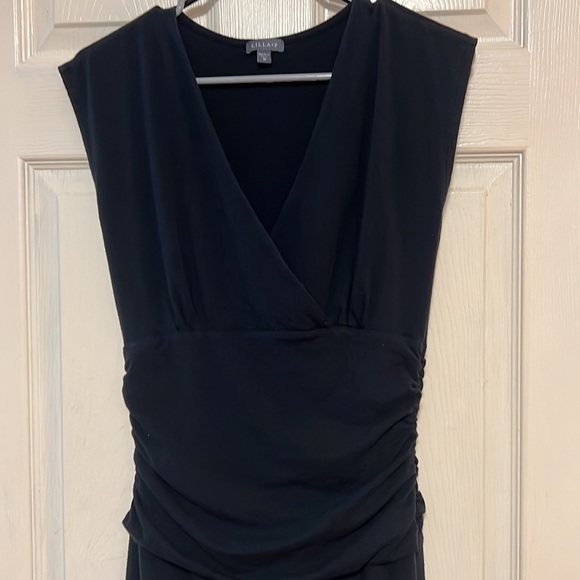 Lilla P ruched waist dress in black size medium - Picture 3 of 3